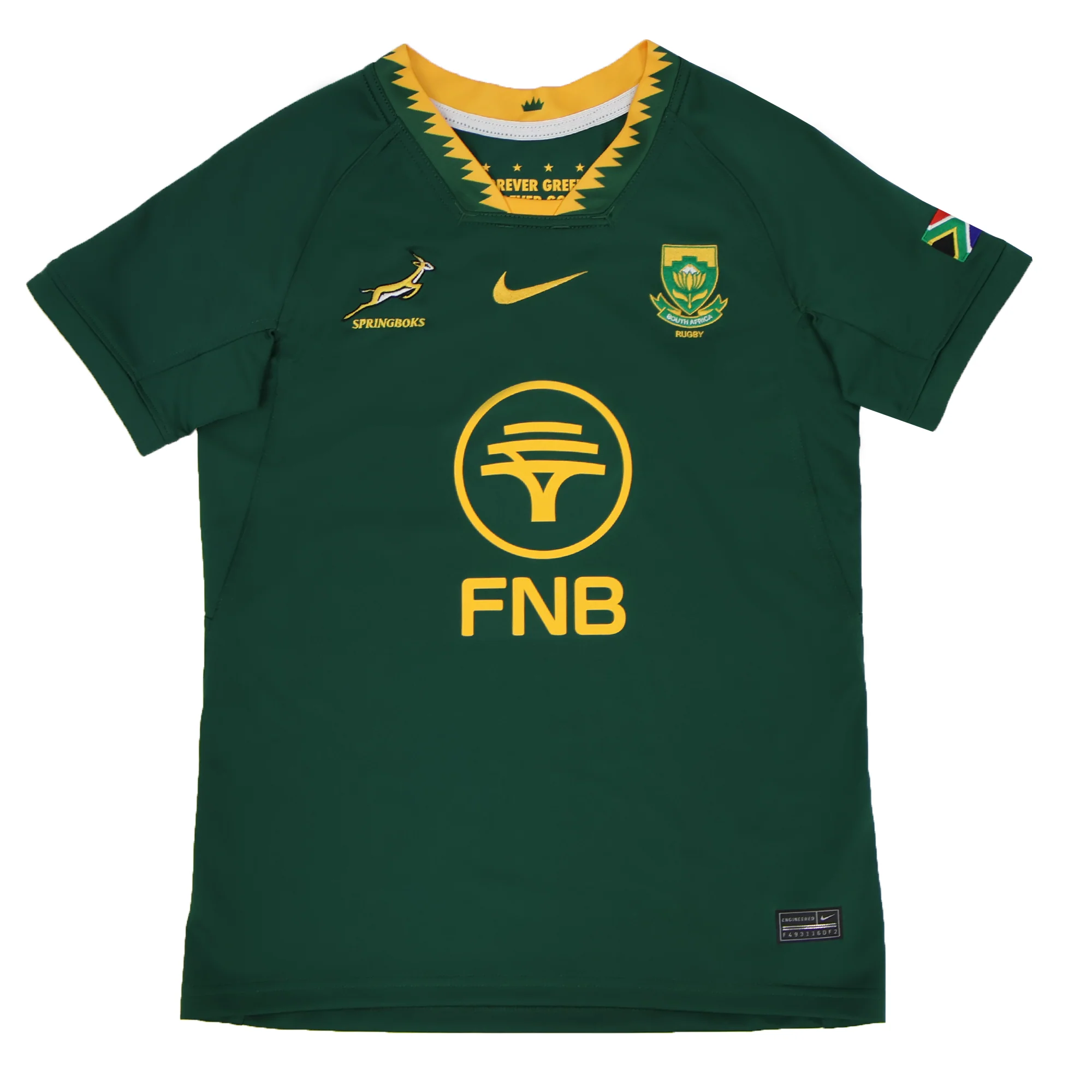 Youth Springboks 25 Replica Home Jersey by Nike