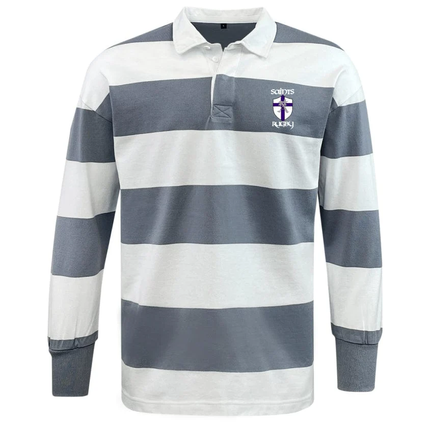 St. Augustine High School Classic Long Sleeve Hooped Rugby Jersey