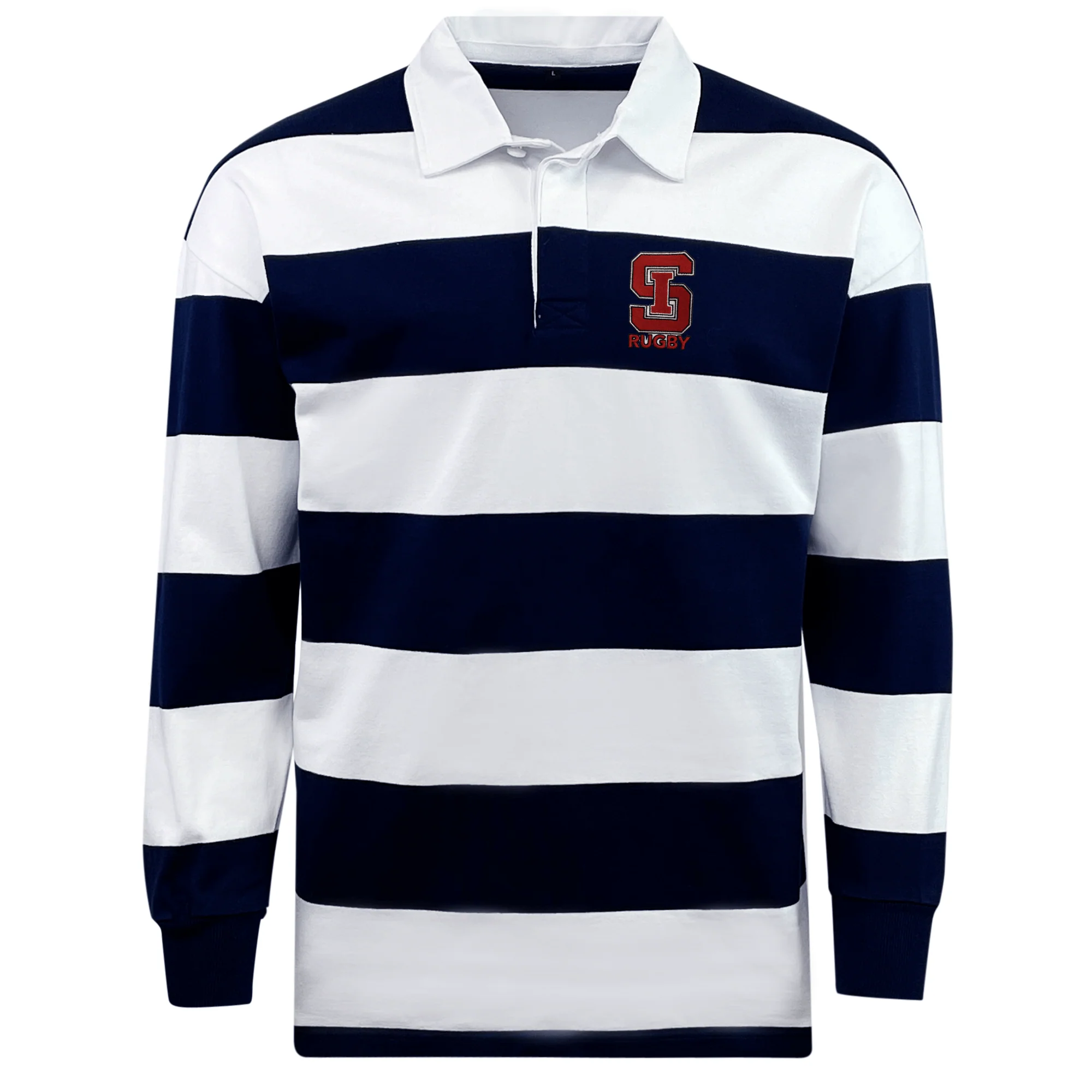 St. Ignatius Rugby Classic Long Sleeve Hooped Rugby Jersey - Image 2