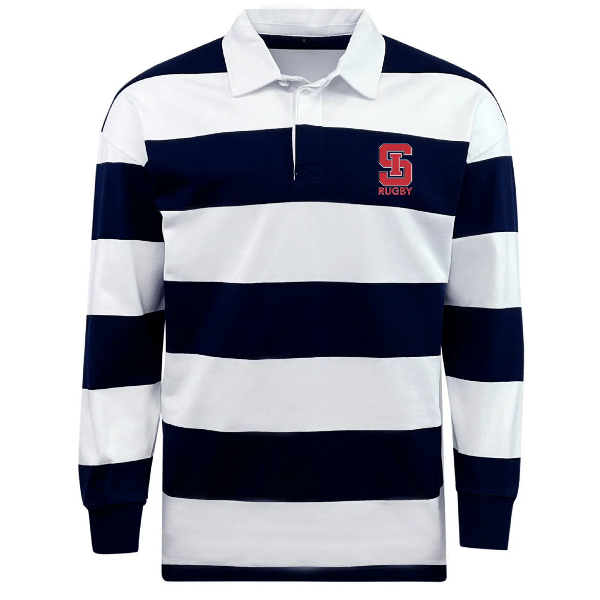St. Ignatius Rugby Classic Long Sleeve Hooped Rugby Jersey - Image 3