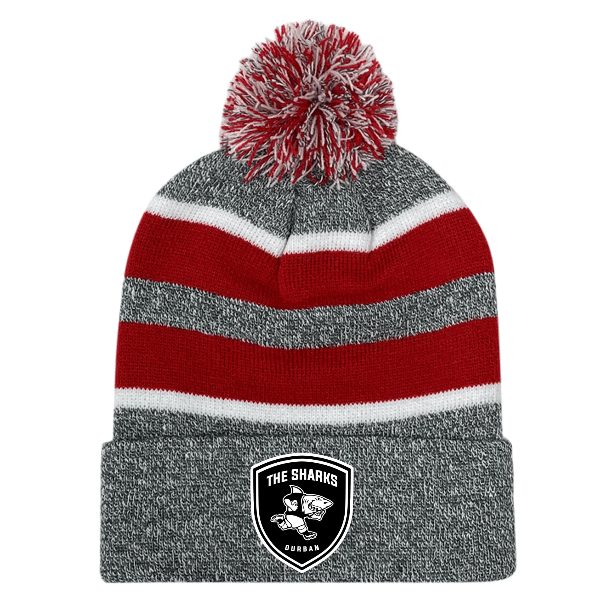 The Sharks Crest Hooped Pom-Pom Beanie - Image 3