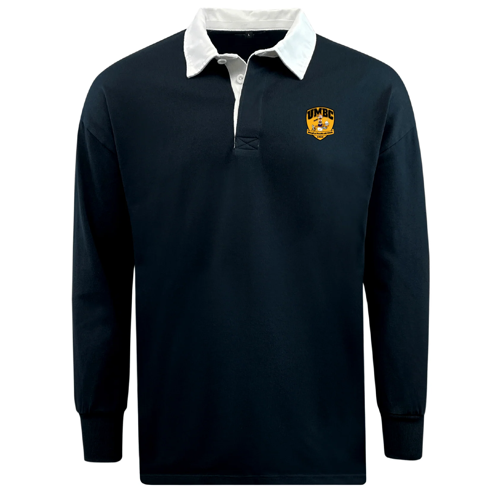 University of Maryland Baltimore County Rugby Classic Long Sleeve Solid Rugby Jersey