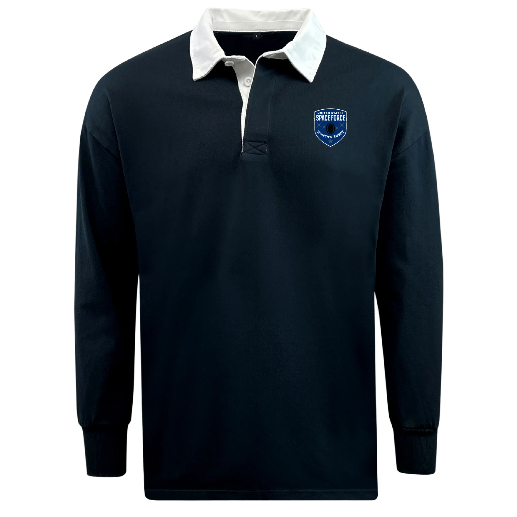 US Space Force Women's Rugby Classic Long Sleeve Solid Rugby Jersey