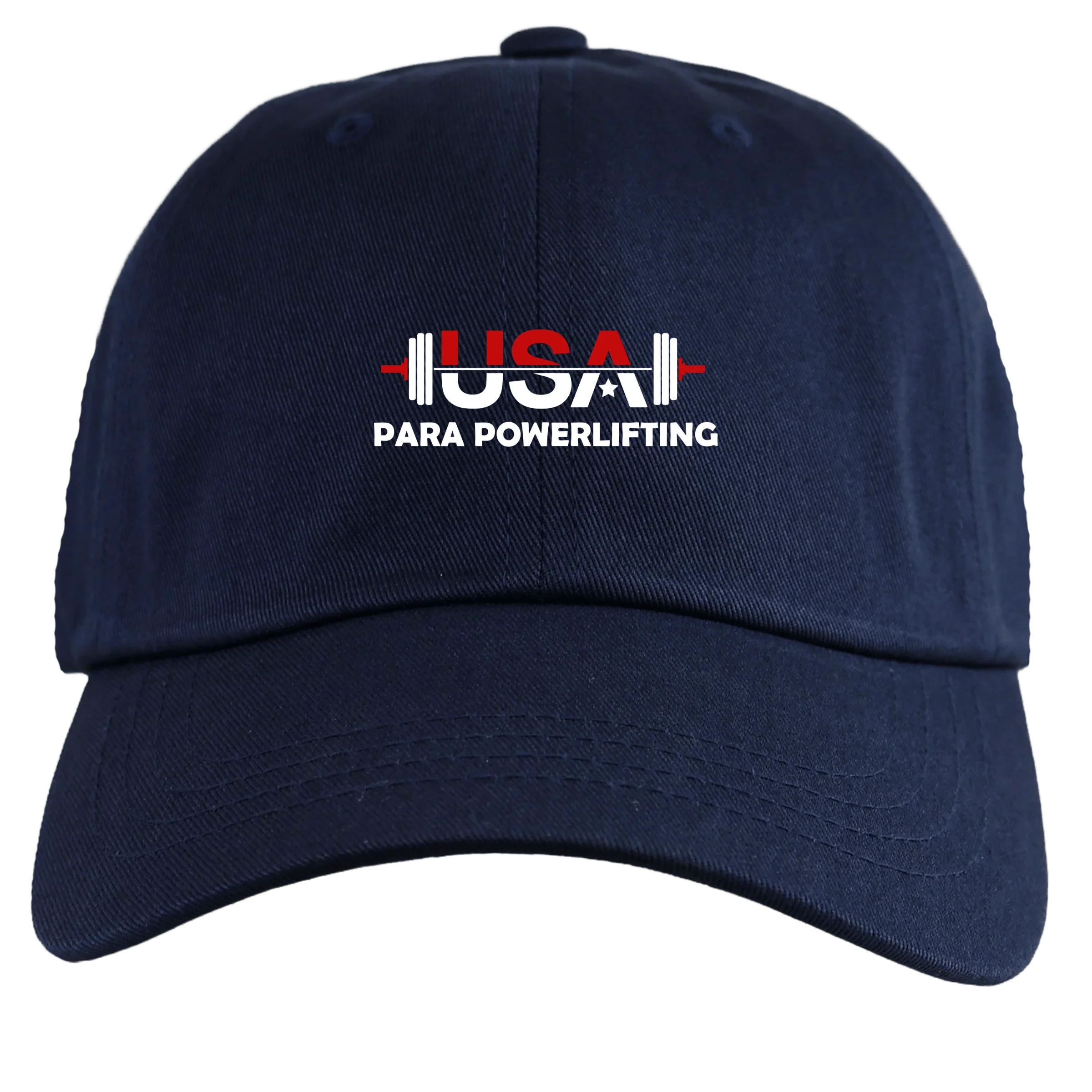 USA Para Powerlifting Adult Low-Profile Cotton Twill Dad Cap - Image 2