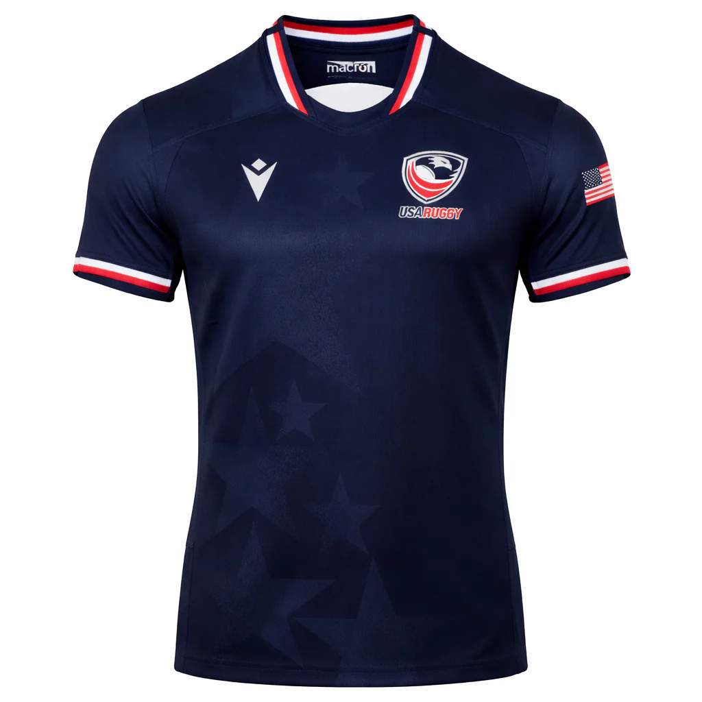 USA Rugby 24/25 Authentic Matchday Home Jersey by Macron