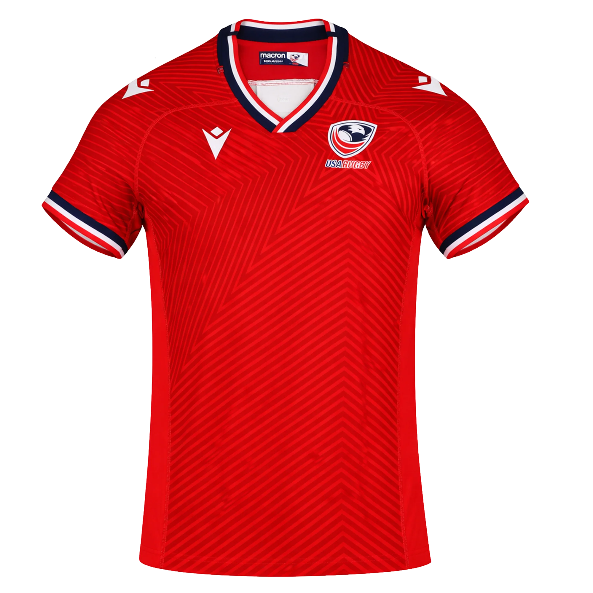 USA Rugby 24/25 Red Replica Training Jersey by Macron
