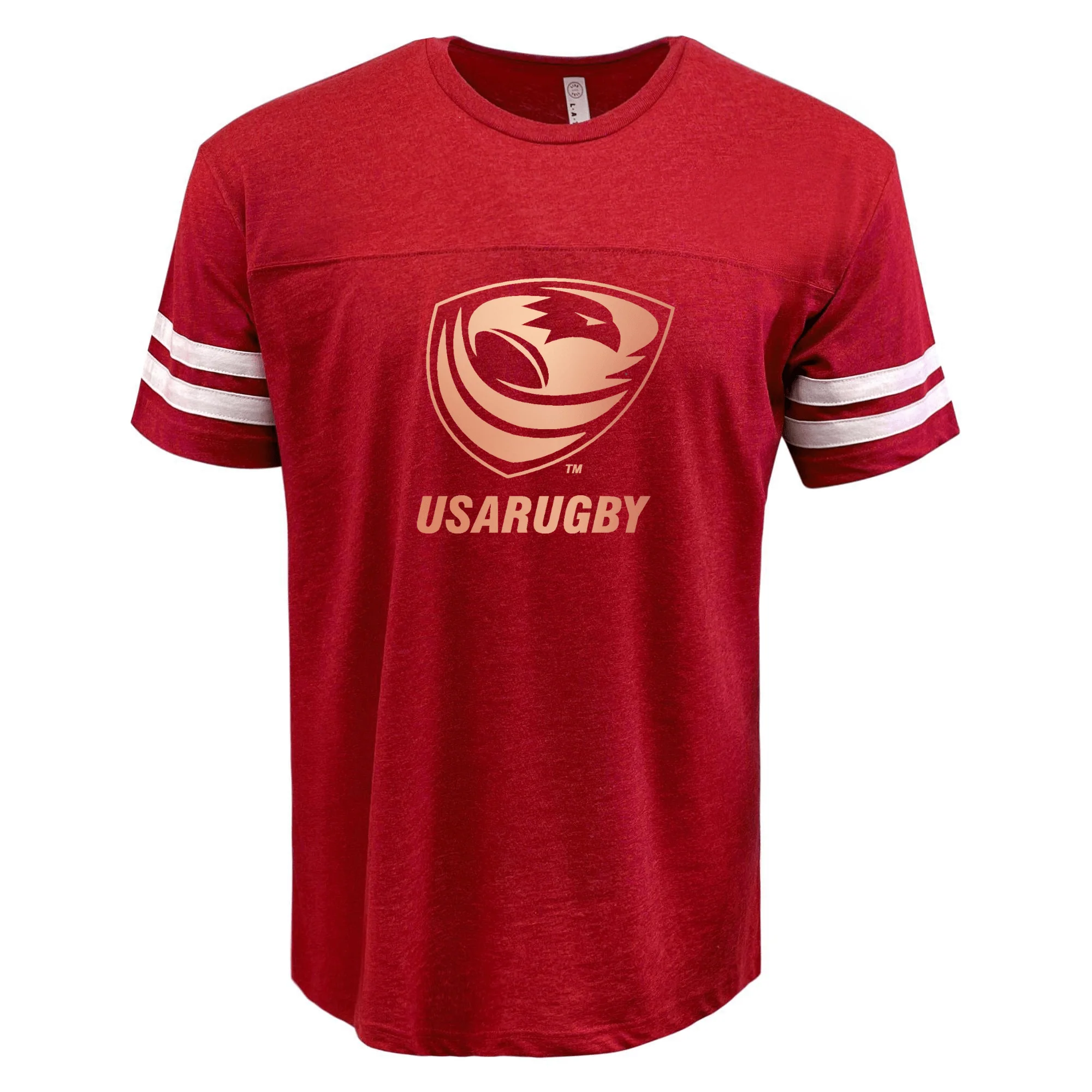 USA Rugby Bronze Football T-Shirt - Image 3