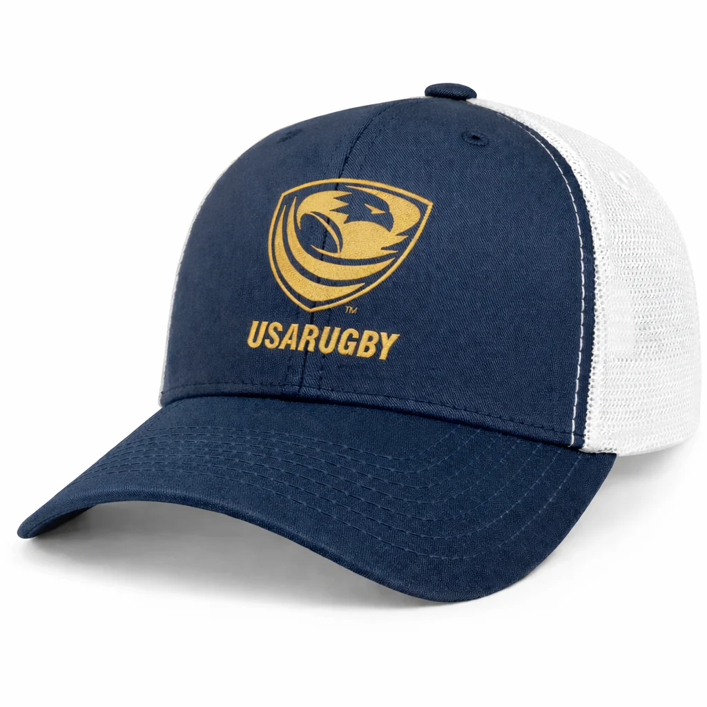USA Rugby Bronze Retro Trucker Cap - Image 5