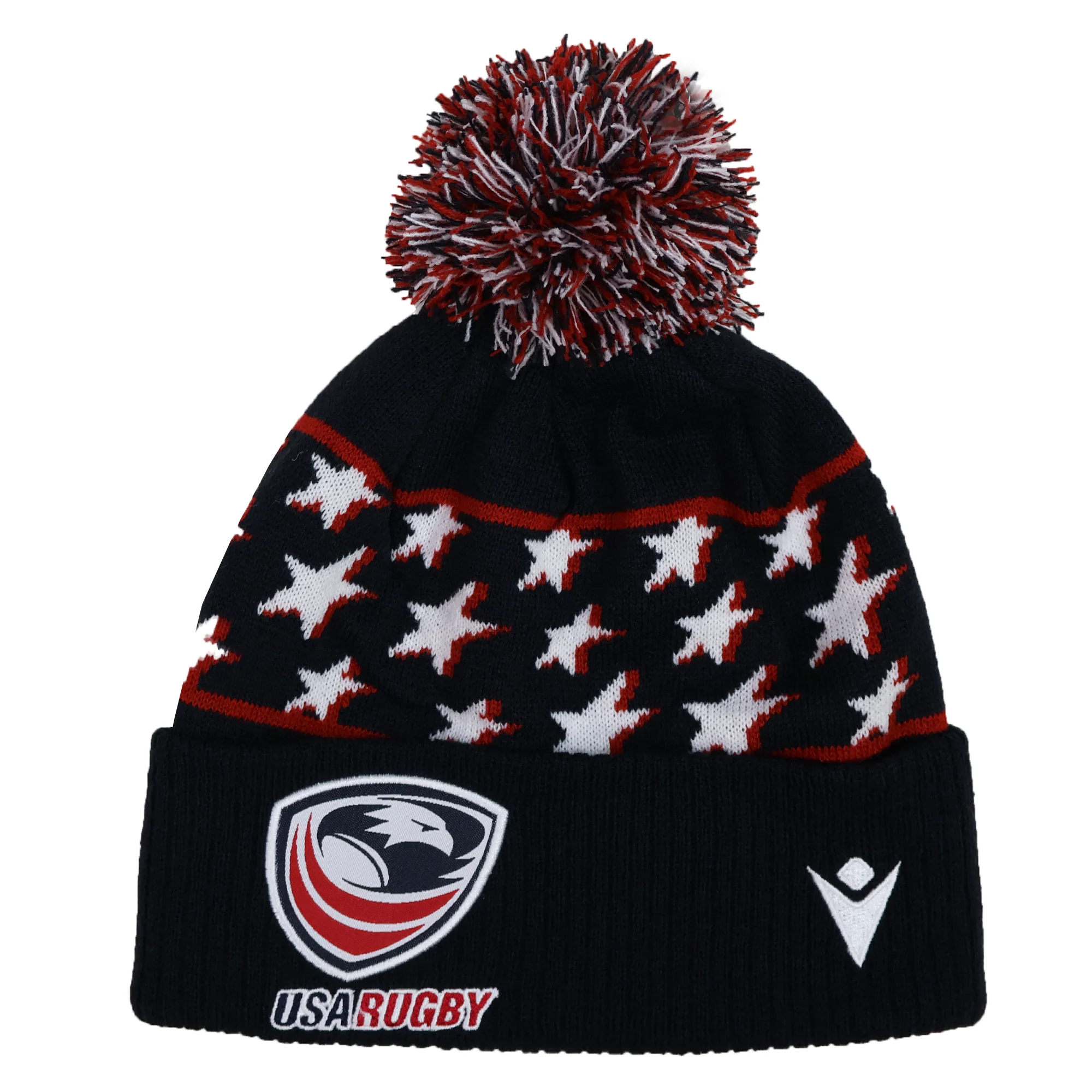 USA Rugby 25/26 Pompom Beanie by Macron