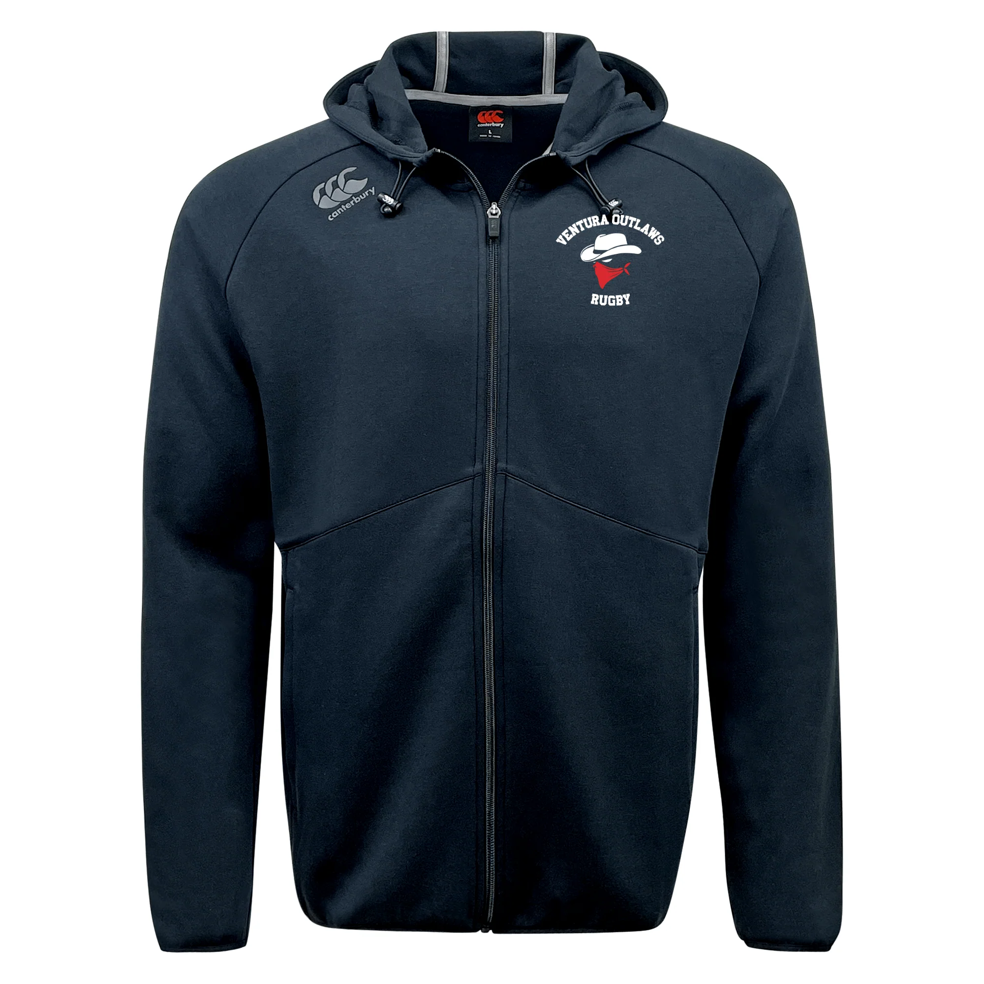 Ventura Outlaws Rugby Tempo Vapodri Full-Zip Hoodie by Canterbury