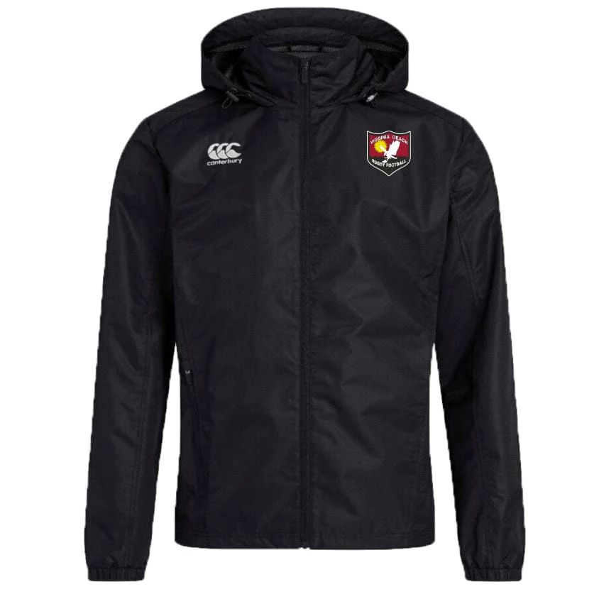 Virginia Beach RFC Club Vaposhield Full Zip Rain Jacket by Canterbury