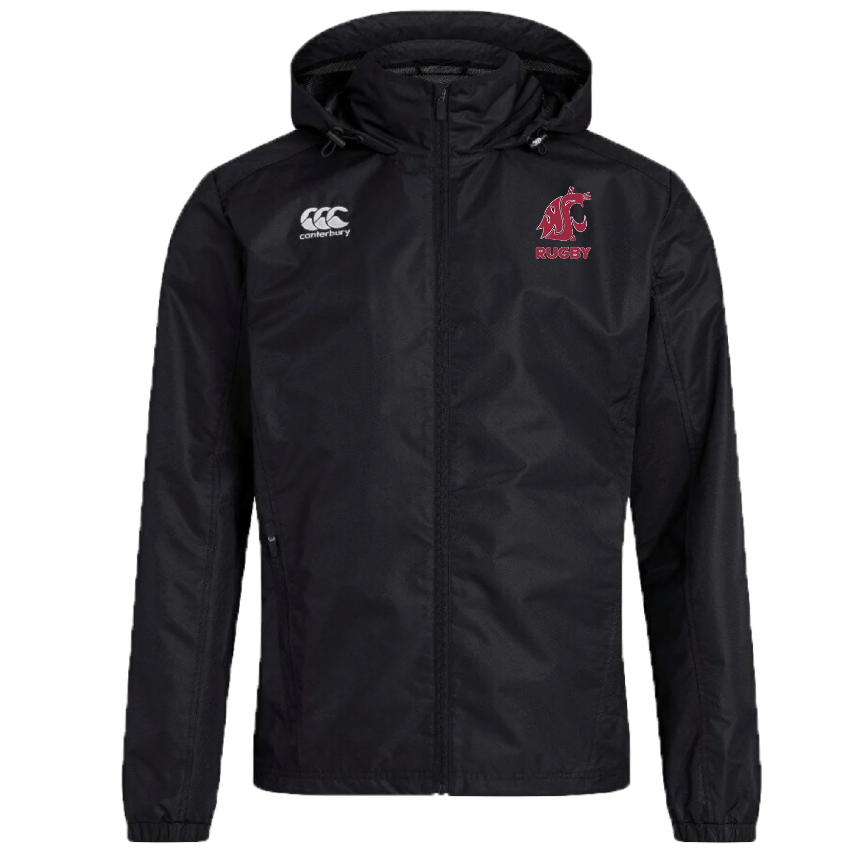 Washington State University Club Vaposhield Full Zip Rain Jacket by Canterbury