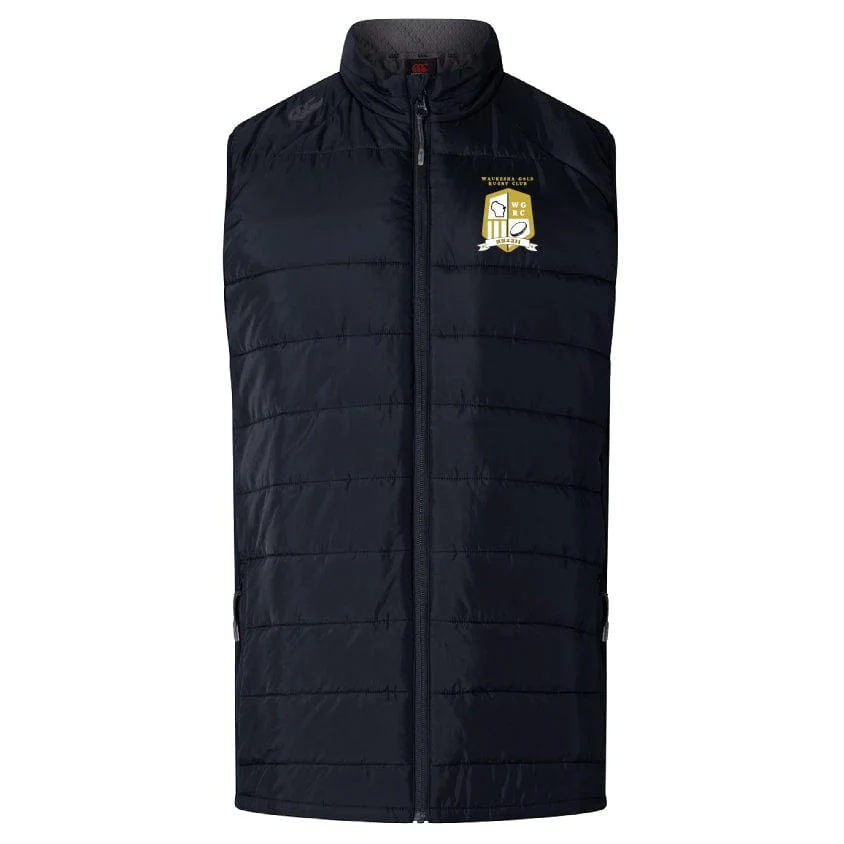 Waukesha Gold Rugby Elite Microlite Gilet by Canterbury