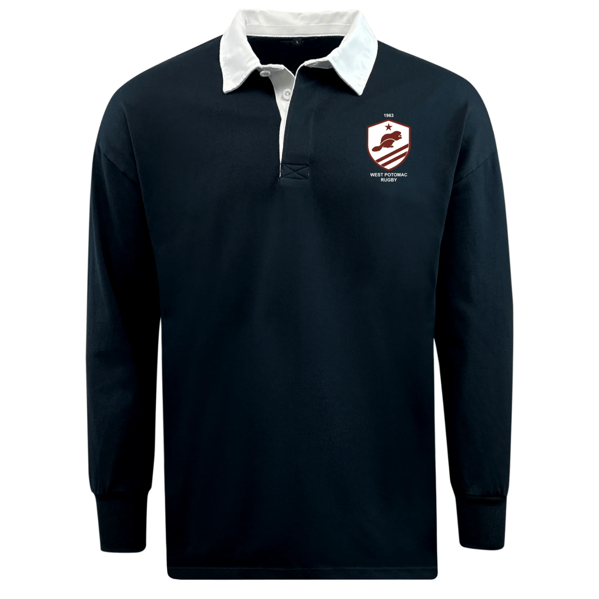 West Potomac RFC Classic Long Sleeve Solid Rugby Jersey