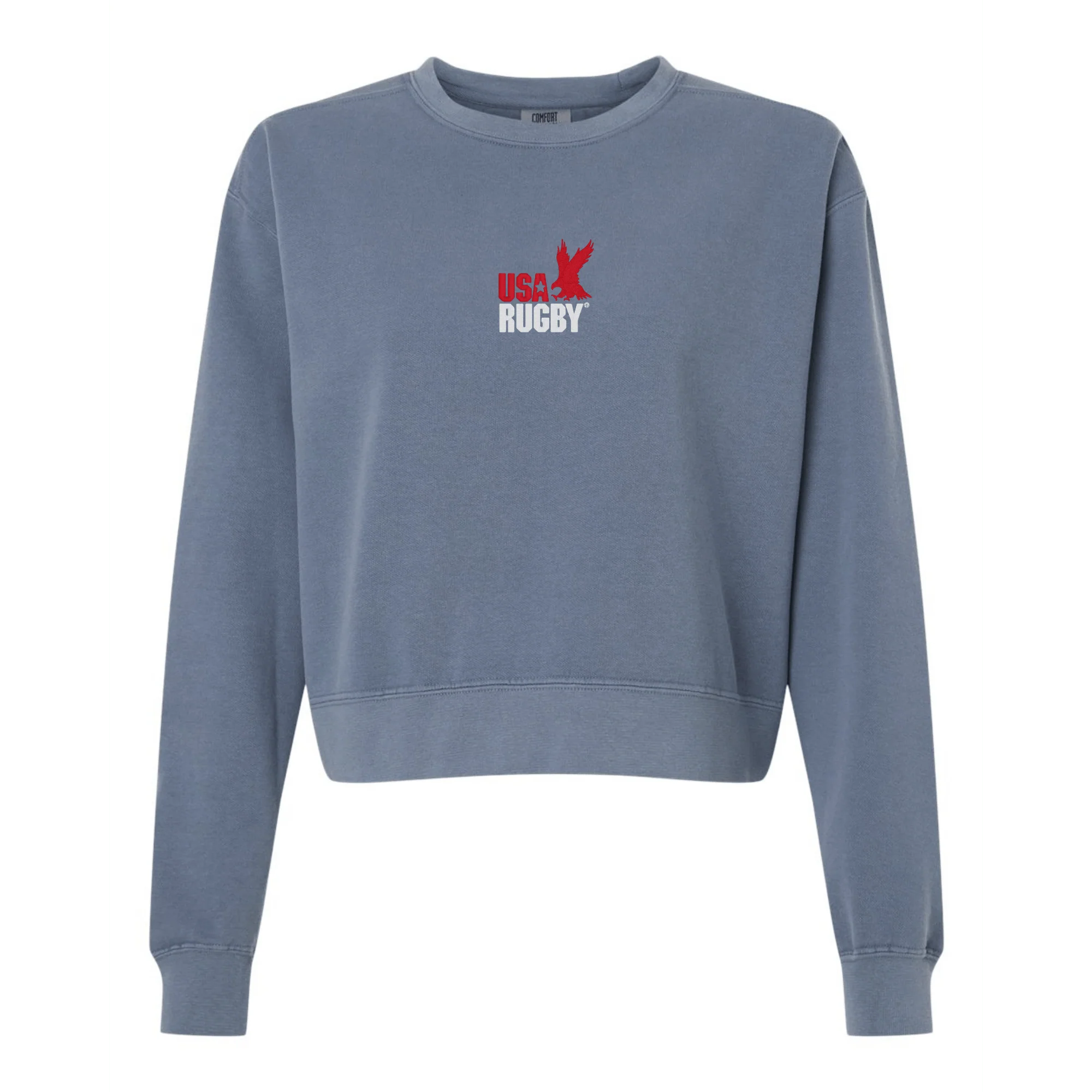 Women's USA Rugby Throwback Mid-Length Crewneck Sweatshirt