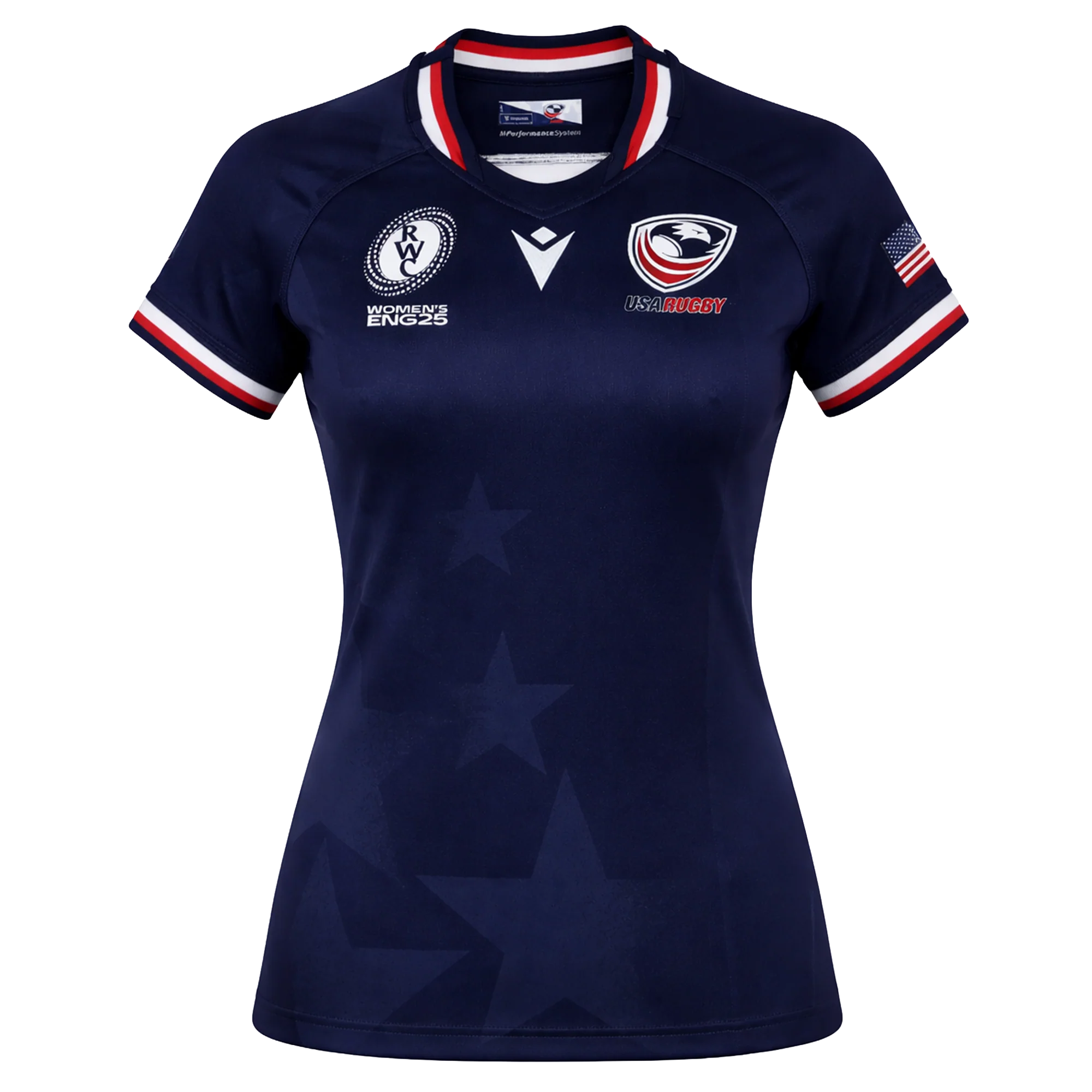 Women's USA Rugby WRWC 25 Home Bodyfit Shirt by Macron