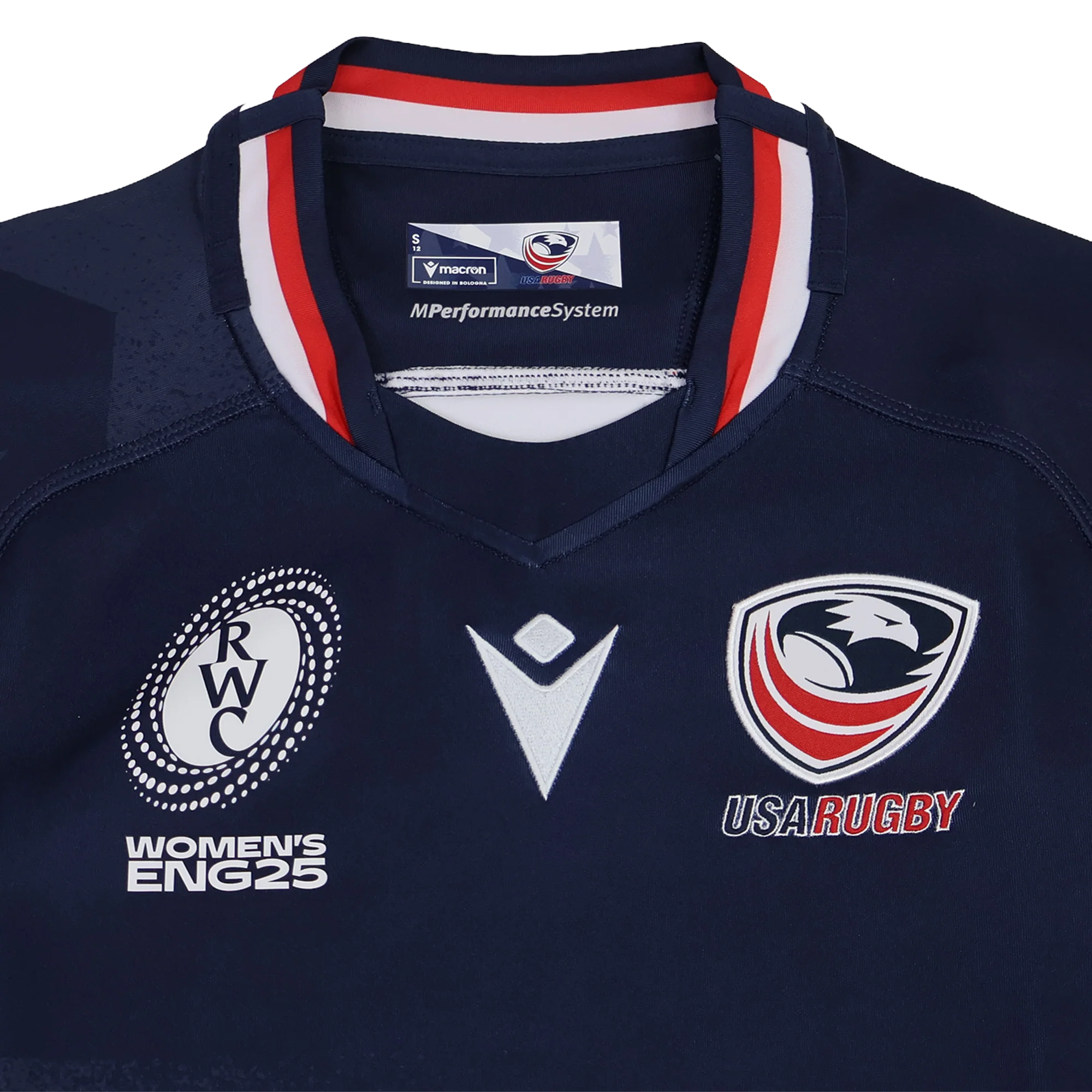 Women's USA Rugby WRWC 25 Home Bodyfit Shirt by Macron - Image 3