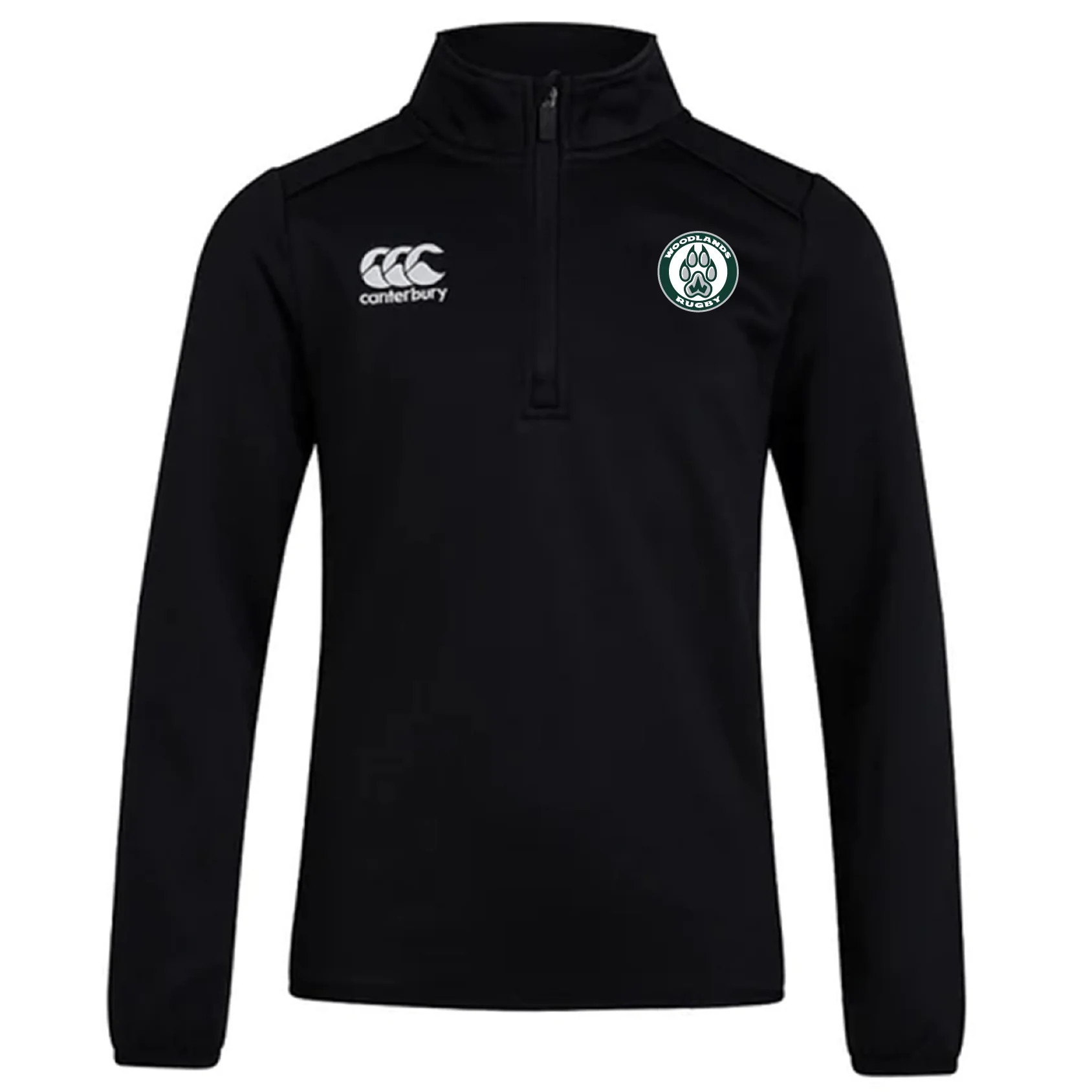 Woodlands Youth Club 1/4 Zip Mid Layer Training Top by Canterbury