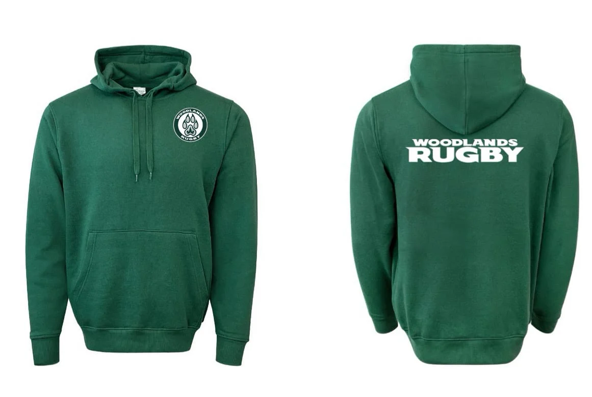 Woodlands Youth Paw Print Pocket Logo Hoodie - Image 2