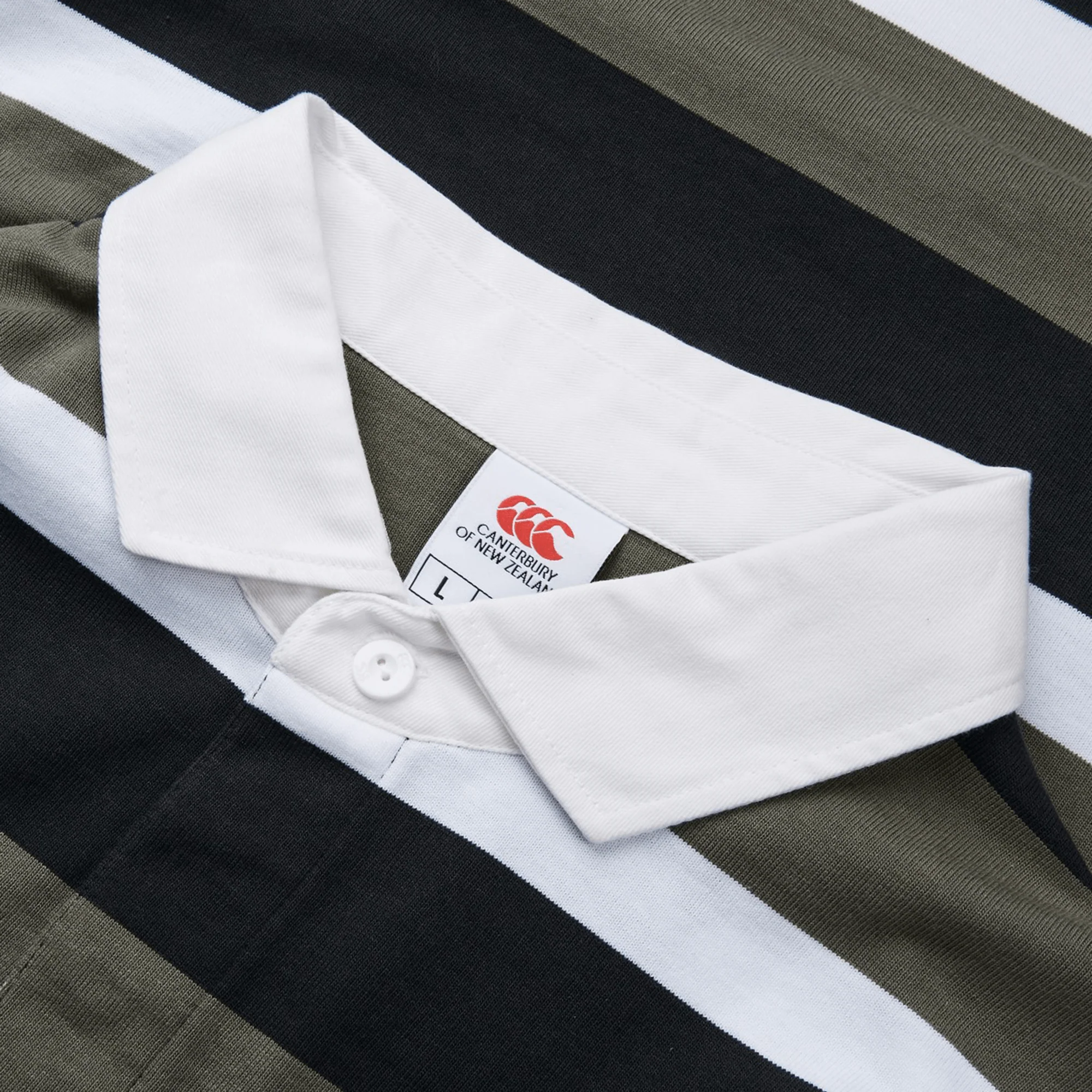 Canterbury Yarn Dye Long Sleeve Striped Rugby Jersey - Image 3