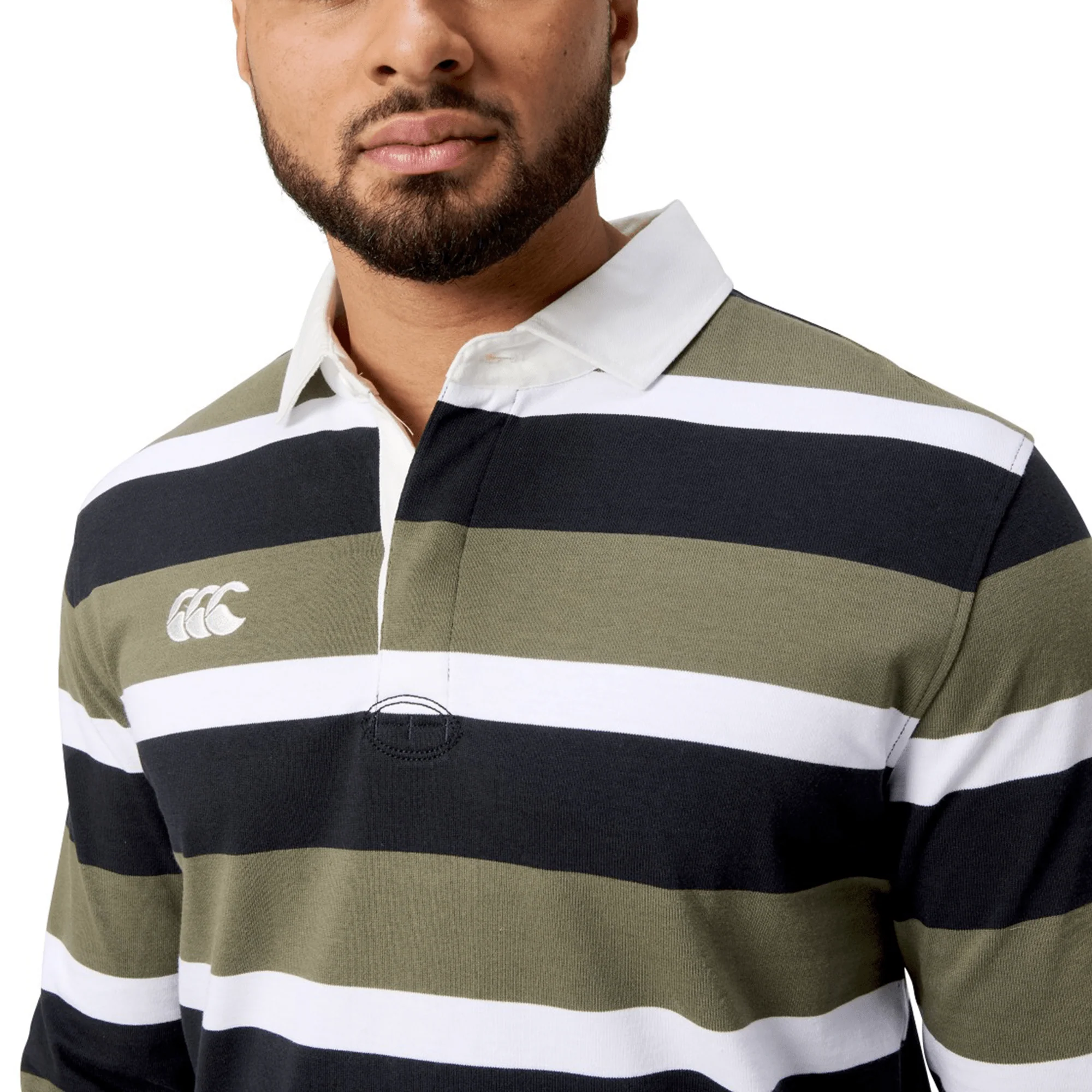 Canterbury Yarn Dye Long Sleeve Striped Rugby Jersey - Image 6