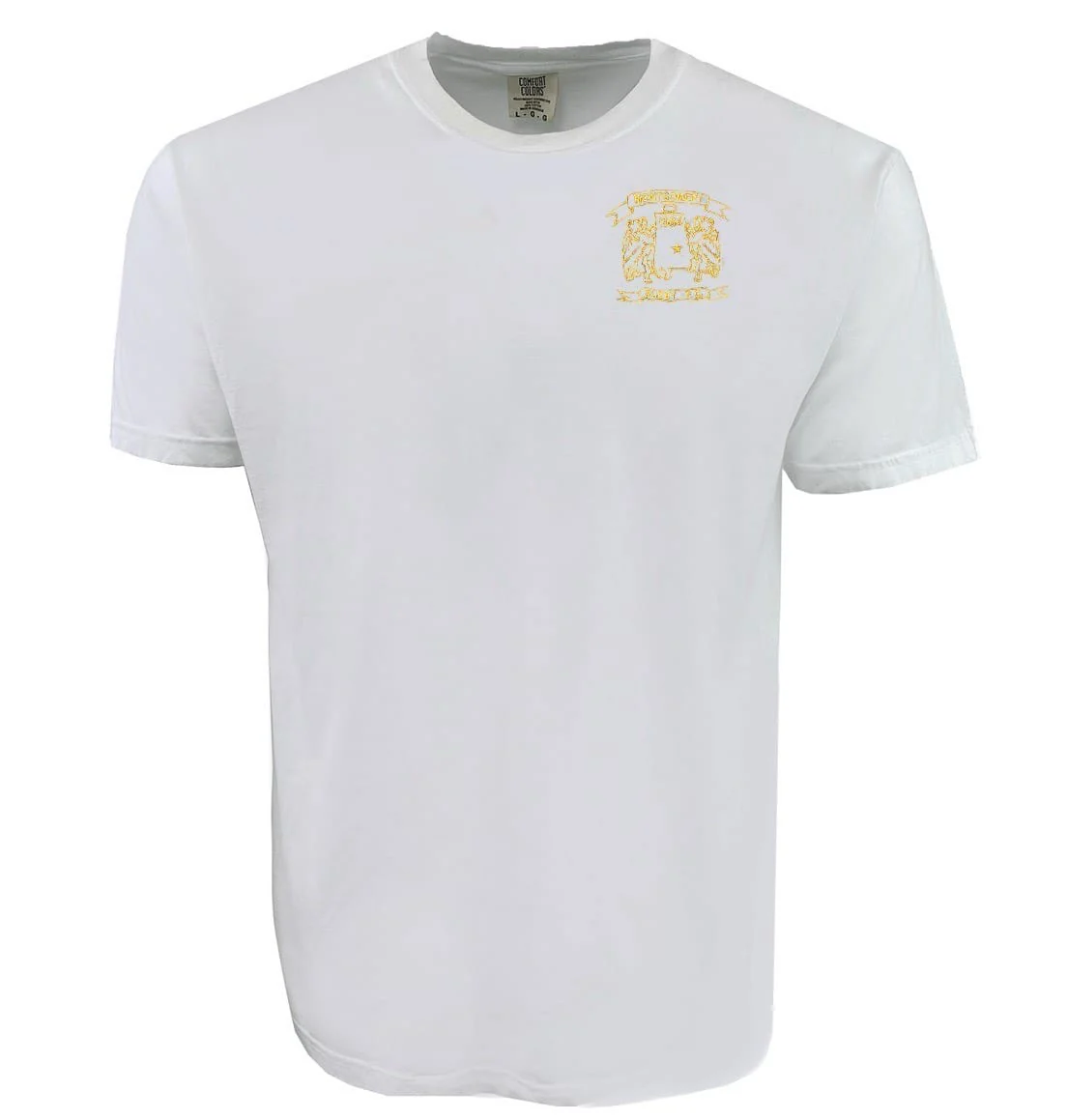 Montgomery Yelllowhammers Yellow Retro Logo Comfort Tee - Image 3