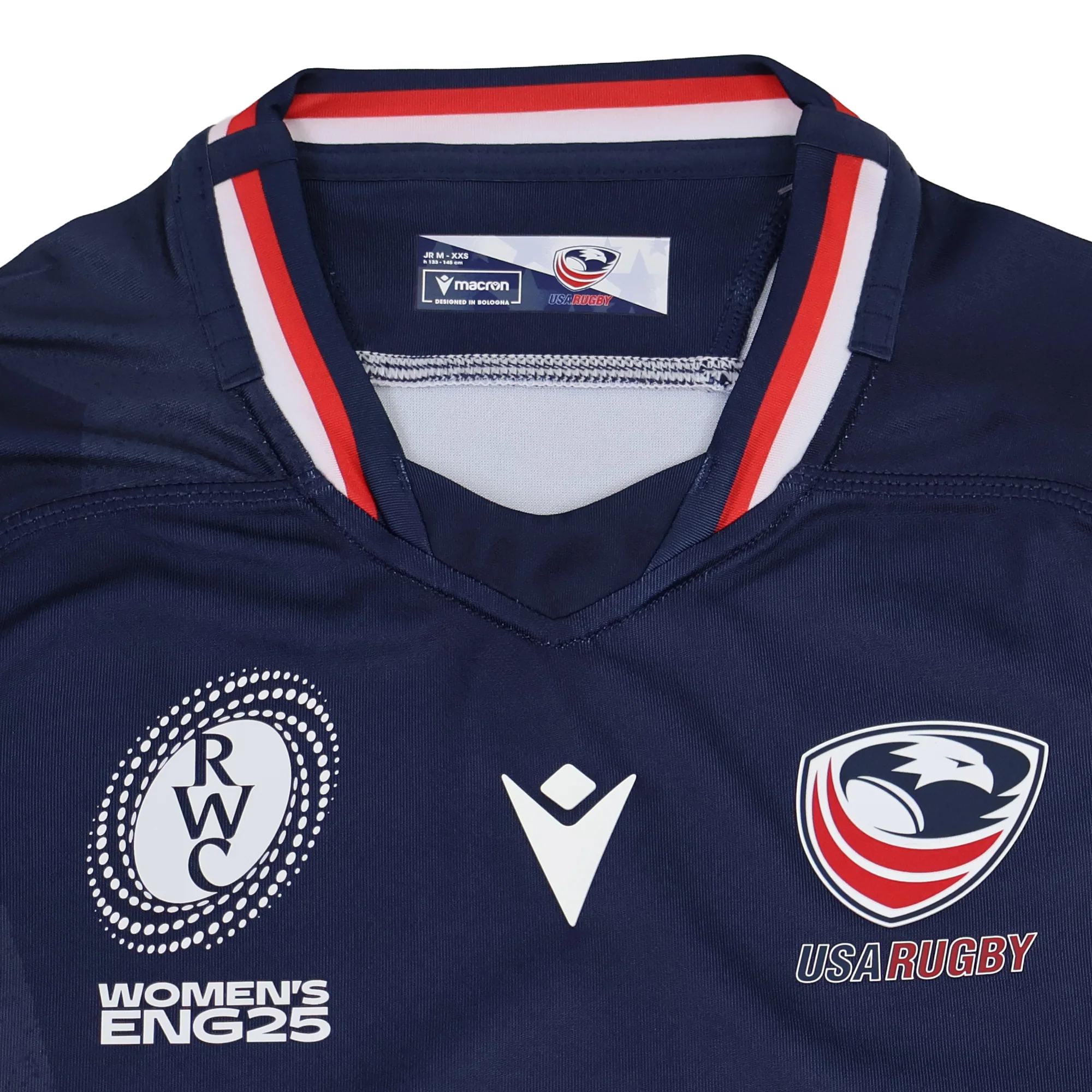Youth USA Rugby 24/25 Home WRWC Jersey by Macron - Image 3